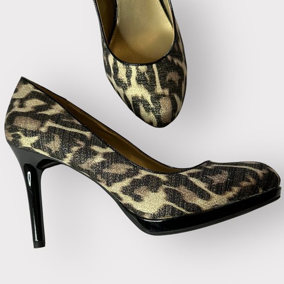 Bandolino Classic DYRE LEOPARD Pumps Heels Sz 8M - Picture 2 of 7
